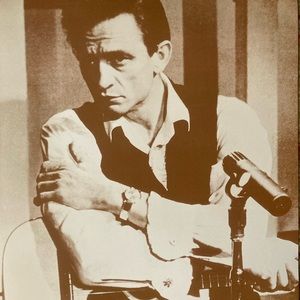 Vintage Johnny Cash print.